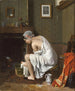 Giovane donna al suo trucco - Jean - Alphonse Roehn — vista dell’opera