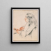 Un jeune gentiluomo che accorda un violino - Jean-Antoine Watteau — quadro incorniciato alla parete