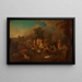 Bivouac - Jean-Antoine Watteau — quadro incorniciato alla parete