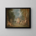 Il regno di Cupido - Jean-Antoine Watteau — quadro incorniciato alla parete