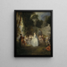 Feste Veneziane - Jean-Antoine Watteau — quadro incorniciato alla parete