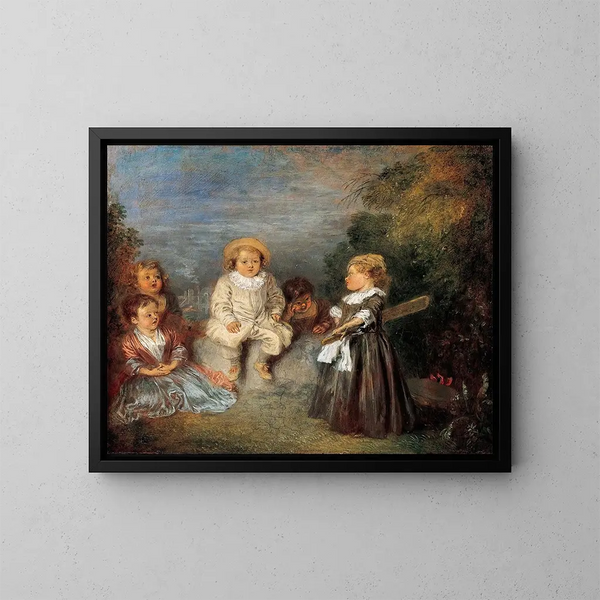 Âge d'oro - Jean-Antoine Watteau — quadro incorniciato alla parete