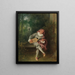 Mezzetín - Jean-Antoine Watteau — quadro incorniciato alla parete
