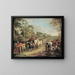 Soldati in marcia - Jean-Antoine Watteau — quadro incorniciato alla parete