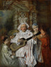 Sotto un abito di Mezzetín - Jean-Antoine Watteau — vista dell’opera