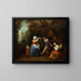 La danse de campagne - Jean-Antoine Watteau — quadro incorniciato alla parete