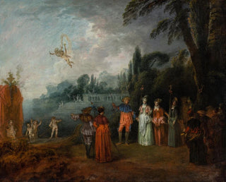 L'Embarquement pour Cythère - Jean-Antoine Watteau — vista dell’opera