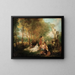 Il banchetto dell'amore - Jean-Antoine Watteau — quadro incorniciato alla parete