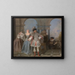 I comici francesi - Jean-Antoine Watteau — quadro incorniciato alla parete