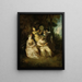 La serenata italiana - Jean-Antoine Watteau — quadro incorniciato alla parete