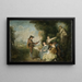 La leçon d'amour - Jean-Antoine Watteau — quadro incorniciato alla parete