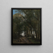 Un viale tra gli alberi - Jean-Baptiste-Camille Corot — quadro incorniciato alla parete