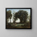 Un matin, la danse des nymphes - Jean-Baptiste-Camille Corot — quadro incorniciato alla parete
