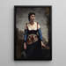 Agostina - Jean-Baptiste-Camille Corot — quadro incorniciato alla parete