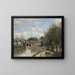 Arleux-du-Nord, il Mulino Drocourt sul Sens - Jean-Baptiste-Camille Corot — quadro incorniciato alla parete