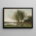 Arleux-du-Nord, il bordo delle radure - Jean-Baptiste-Camille Corot — quadro incorniciato alla parete
