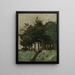 Boulogne-sur-Mer, sentiero incassato sotto gli alberi, Corot — stampa incorniciata