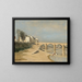 Ponte sul fiume Saône a Mâcon - Jean-Baptiste-Camille Corot — quadro incorniciato alla parete