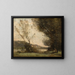 Sul fiume - Jean-Baptiste-Camille Corot — quadro incorniciato alla parete