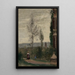 Coulommiers il giardino di M. Preschez - Jean-Baptiste-Camille Corot — quadro incorniciato alla parete