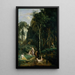 Diane et Actéon Diane surprise dans son bain - Jean-Baptiste-Camille Corot — quadro incorniciato alla parete