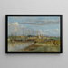 Dunkerque, il retroporto - Jean-Baptiste-Camille Corot — quadro incorniciato alla parete