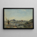 Dunkerque Una pescatrice di gamberetti - Jean-Baptiste-Camille Corot — quadro incorniciato alla parete