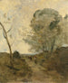 Paesaggi di Arleux Contadino che conduce una mucca al pascolo effetto mattutino - Jean-Baptiste-Camille Corot — vista dell’opera
