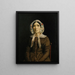 Donna con cappello di pizzo - Jean-Baptiste-Camille Corot — quadro incorniciato alla parete