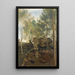 Fontainebleau Pins et bouleaux dans les rochers - Jean-Baptiste-Camille Corot — quadro incorniciato alla parete