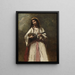 Donna gitana con la mandolina - Jean-Baptiste-Camille Corot — quadro incorniciato alla parete