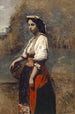 Femme italienne au puits - Jean-Baptiste-Camille Corot — vista dell’opera