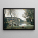 L'Étang de Ville-d'Avray - Jean-Baptiste-Camille Corot — quadro incorniciato alla parete
