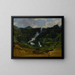 La Cascade di Terni - Jean-Baptiste-Camille Corot — quadro incorniciato alla parete