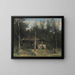 La Chaumière aux sureaux, Normandia - Jean-Baptiste-Camille Corot — quadro incorniciato alla parete