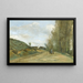 La Route de Gouvieux près de Chantilly - Jean-Baptiste-Camille Corot — quadro incorniciato alla parete