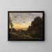 La tour dans les arbres - Jean-Baptiste-Camille Corot — quadro incorniciato alla parete
