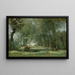 L'Allée verte - Jean-Baptiste-Camille Corot — quadro incorniciato alla parete