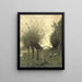 Paesaggio con salici piangenti - Jean-Baptiste-Camille Corot — quadro incorniciato alla parete