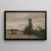Il pastore con il cane Rover - Jean-Baptiste-Camille Corot — quadro incorniciato alla parete