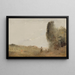 Il mattino sulla riva dell'acqua - Jean-Baptiste-Camille Corot — quadro incorniciato alla parete