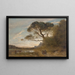Il grande pino parasol Ricordo d'Italia - Jean-Baptiste-Camille Corot — quadro incorniciato alla parete
