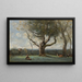 Il grande albero, dintorni di Gournay - Jean-Baptiste-Camille Corot — quadro incorniciato alla parete