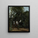 Il mattino sotto gli alberi - Jean-Baptiste-Camille Corot — quadro incorniciato alla parete