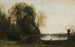 Il pescatore in barca sulla riva - Jean-Baptiste-Camille Corot — vista dell’opera