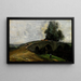 Il Vecchio Ponte - Jean-Baptiste-Camille Corot — quadro incorniciato alla parete
