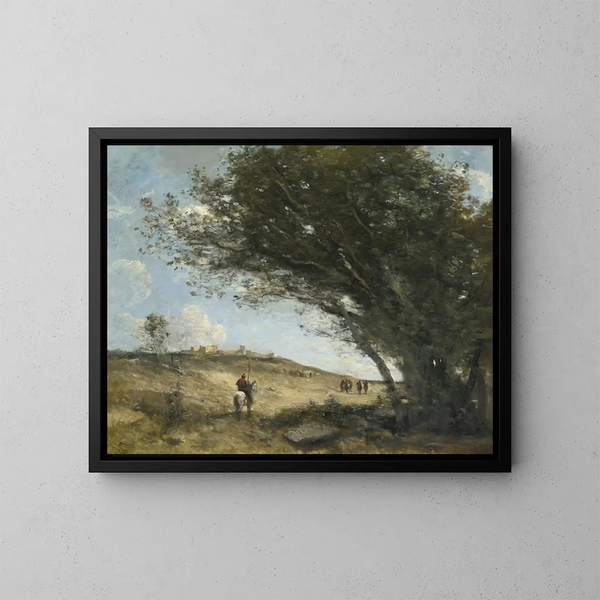 I Galli - Jean-Baptiste-Camille Corot — quadro incorniciato alla parete