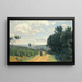 Le altezze di Sèvres Il sentiero Troyon - Jean-Baptiste-Camille Corot — quadro incorniciato alla parete