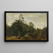 Lisière di legno in Limousin - Jean-Baptiste-Camille Corot — quadro incorniciato alla parete