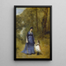 Madame Stumpf e sua figlia - Jean-Baptiste-Camille Corot — quadro incorniciato alla parete